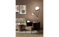 Uplight|Golvläslampor < Trio Lighting Golvlampa LED Chris kaffebrun med läslampa