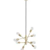 Hall & Trappa|Stora Taklampor Ø70-150 Cm-Eglo Gradoli Taklampa 71cm 8L Mässing