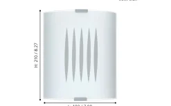 Lampetter-Eglo Grafik Vägglampa Vit