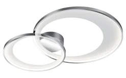 Plafonder-Trio Lighting Granada Plafond LED 2-delad 85cm krom