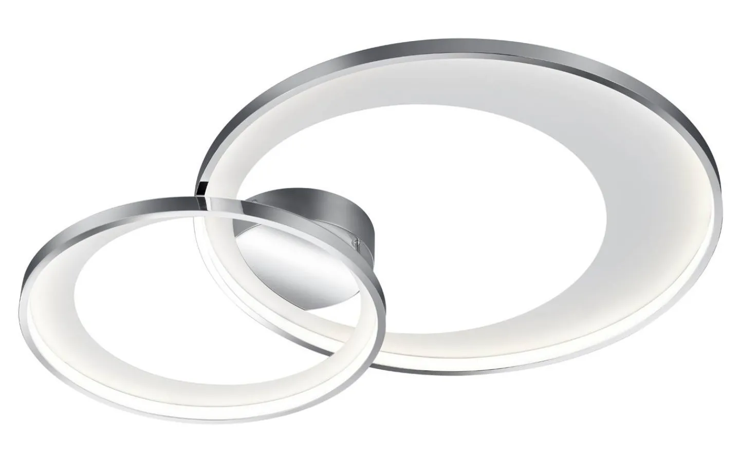 Plafonder-Trio Lighting Granada Plafond LED 2-delad 85cm krom