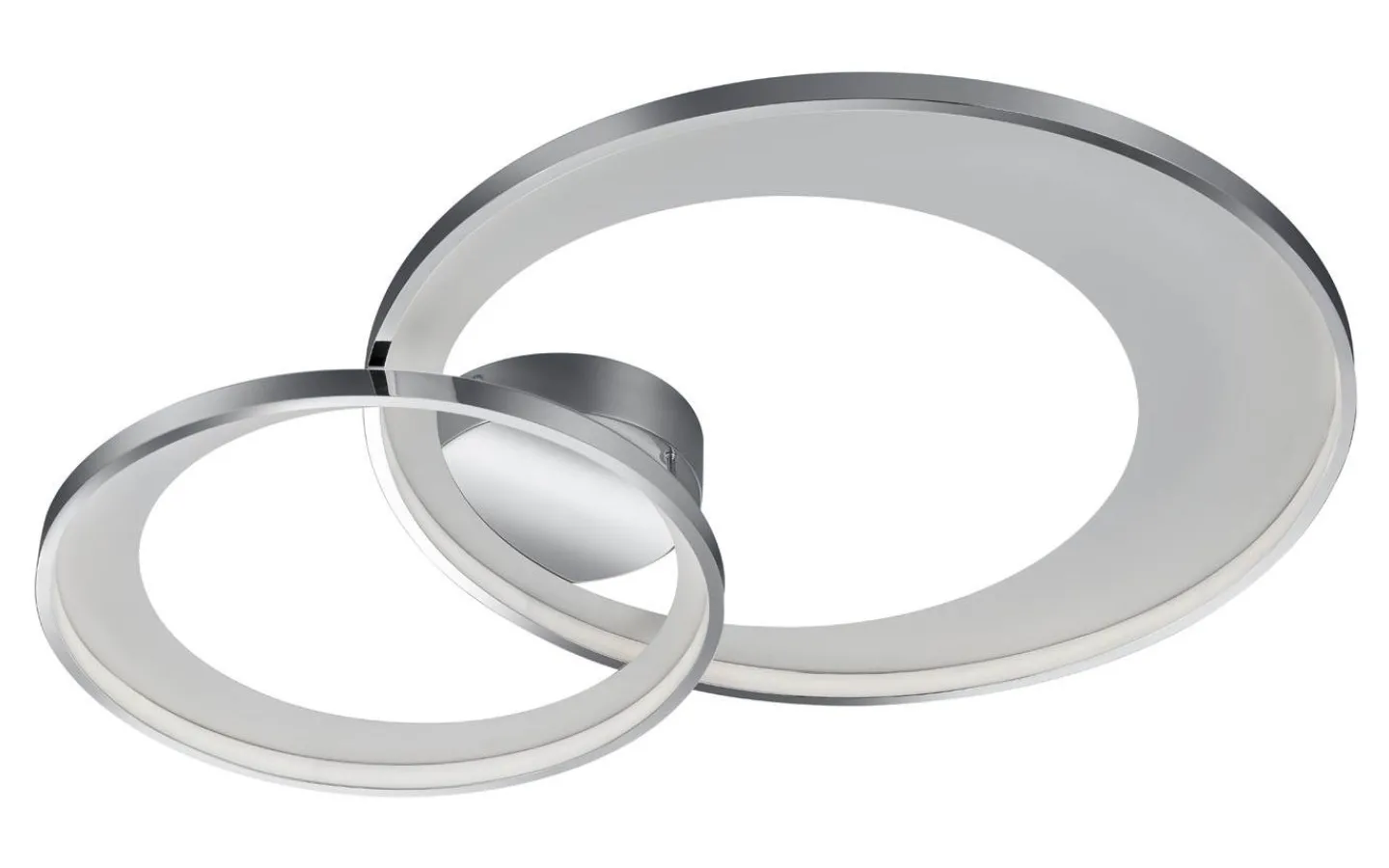 Plafonder-Trio Lighting Granada Plafond LED 2-delad 85cm krom