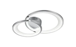 Plafonder < Trio Lighting Granada Plafond LED 2-delad 59cm krom