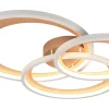 Plafonder-Trio Lighting Granada Plafond LED 3-delad 71cm kaffe