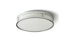 Badrum|Badrumslampor Tak < Rendl Grande Plafond 25cm Krom/Opal 12W LED 3000K IP44