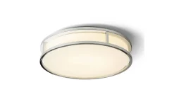 Badrum|Badrumslampor Tak < Rendl Grande Plafond 25cm Krom/Opal 12W LED 3000K IP44
