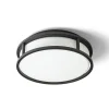 Badrum|Badrumslampor Tak-Rendl Grande Plafond 25cm Svart/Opal 12W LED 3000K IP44