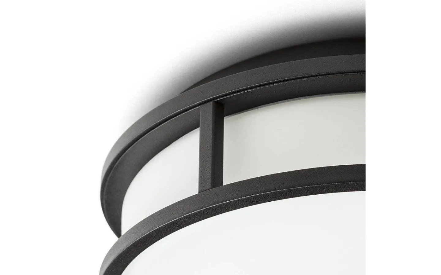 Badrum|Badrumslampor Tak-Rendl Grande Plafond 25cm Svart/Opal 12W LED 3000K IP44