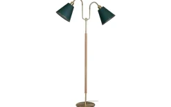 Golvfötter-ArmaturHantverk Gripsholm Golvfot 148cm Mässing/Ek