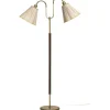 Klassiska Golvlampor|Golvfötter < ArmaturHantverk Gripsholm Golvfot 148cm Oxid/Mahogny