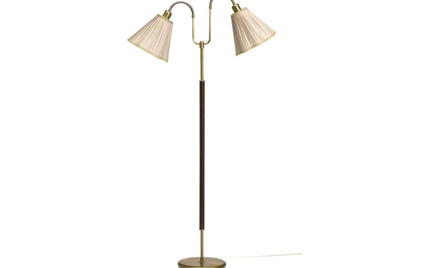 Klassiska Golvlampor|Golvfötter < ArmaturHantverk Gripsholm Golvfot 148cm Oxid/Mahogny