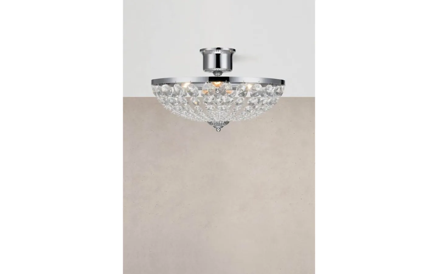 Kristallplafonder-Markslojd Gränsö Kristallplafond 3xE14