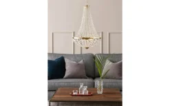 Kristallkronor < Markslojd Gränsö Krona 2L 40cm Borstad Mässing/Mc