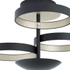 Plafonder-Eglo Gromola Plafond 54cm LED 3000K 33,8W Svart