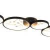 Plafonder-Trio Lighting Groovy Plafond LED 4-delad matt svart/guld