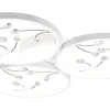Plafonder < Trio Lighting Groovy Plafond LED 3-delad matt vit/krom