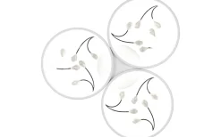 Plafonder < Trio Lighting Groovy Plafond LED 3-delad matt vit/krom