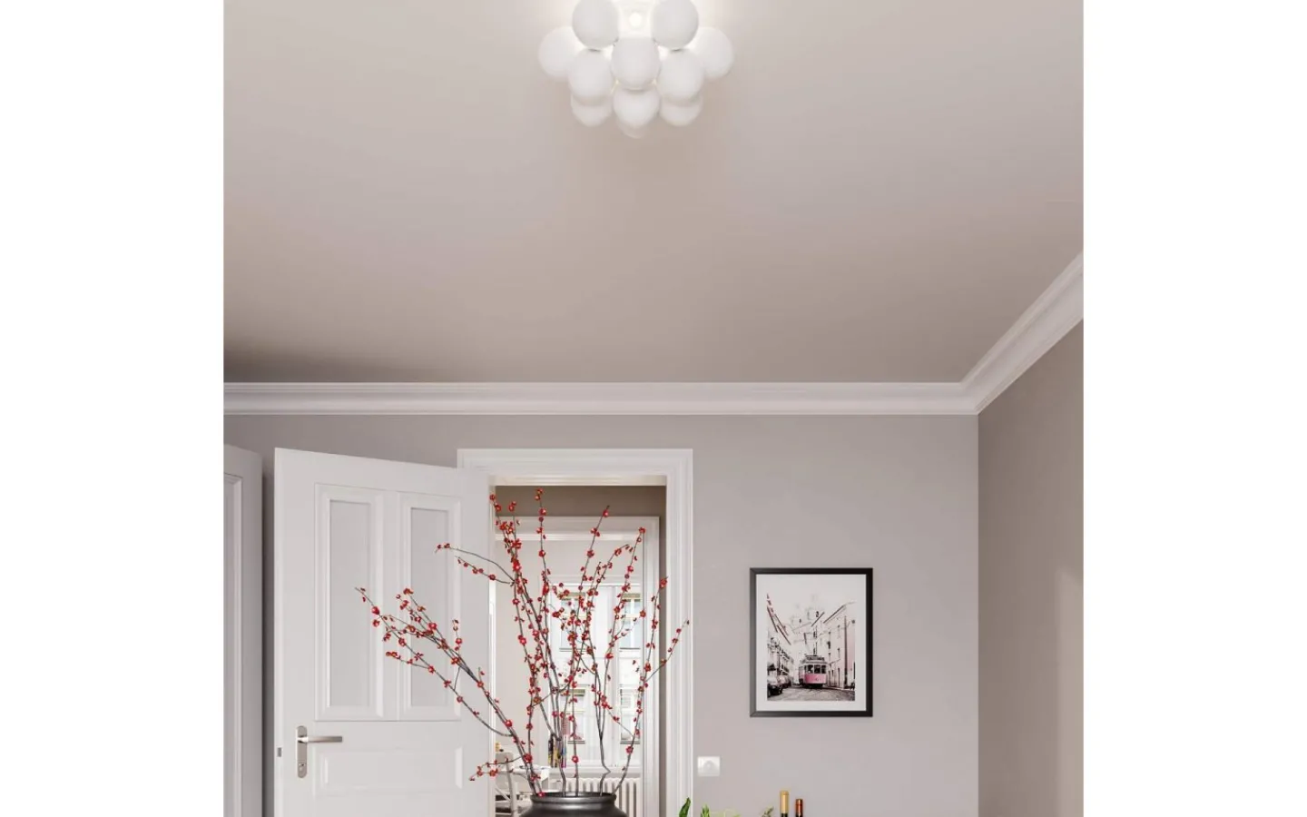 Sovrum|Plafonder < By Rydens Gross Plafond 30cm Opalvit