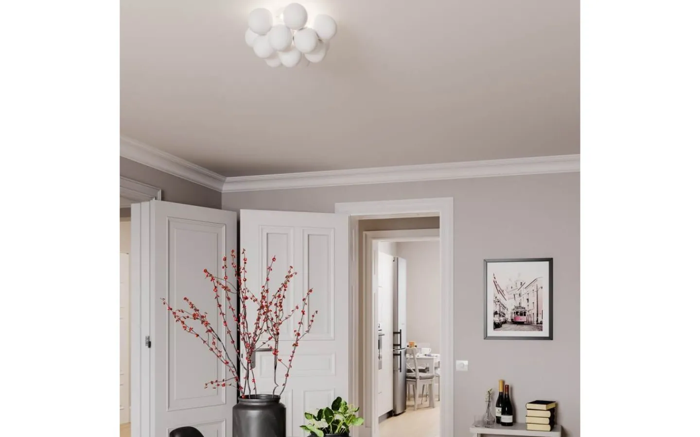 Sovrum|Plafonder < By Rydens Gross Plafond 30cm Opalvit
