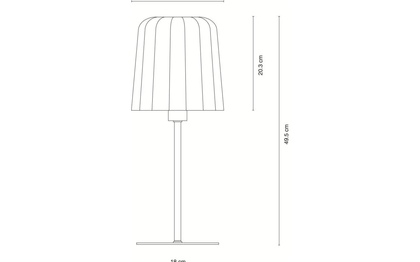 Bordslampor-Dyberg Larsen Gry Bordslampa 49,5cm Grå