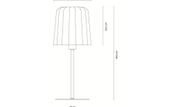 Bordslampor < Dyberg Larsen Gry Bordslampa 49,5cm Gula