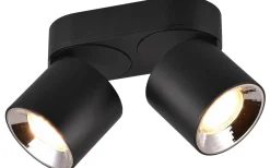 Takspot Med 2 Lampor-Trio Lighting Guayana Spotlight 2-delad GU10 mattsvart