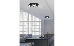 Takspot Med 3 Lampor-Trio Lighting Guayana Spotlight 3-delad GU10 mattsvart