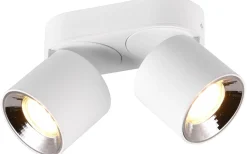 Takspot Med 2 Lampor < Trio Lighting Guayana Spotlight 2-delad GU10 matt vit