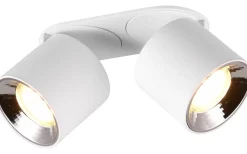Takspot Med 2 Lampor < Trio Lighting Guayana Spotlight 2-delad GU10 matt vit
