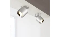 Takspot Med 1 Lampa-Trio Lighting Guayana Spotlight 1-dels GU10 borstad aluminium