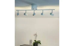 Avlånga Takspotlights|Takspot Med Minst 4 Lampor-Aneta Gusto Takspotlight 80cm LED 5x5W 3000K Vit/Krom