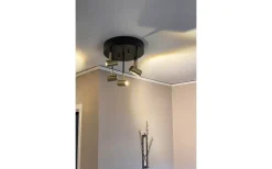 Hall & Trappa|Runda Takspotlights-Aneta Gusto Takspotlight 30cm LED 5x5W 3000K Svart/Mässing
