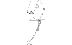 Sovrum|Läslampor < Aneta Gusto Vägglampa LED 5W 3000K Svart/Mässing