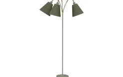 Klassiska Golvlampor|Golvfötter < ArmaturHantverk Haga Golvfot 3L 140cm Gröngrå