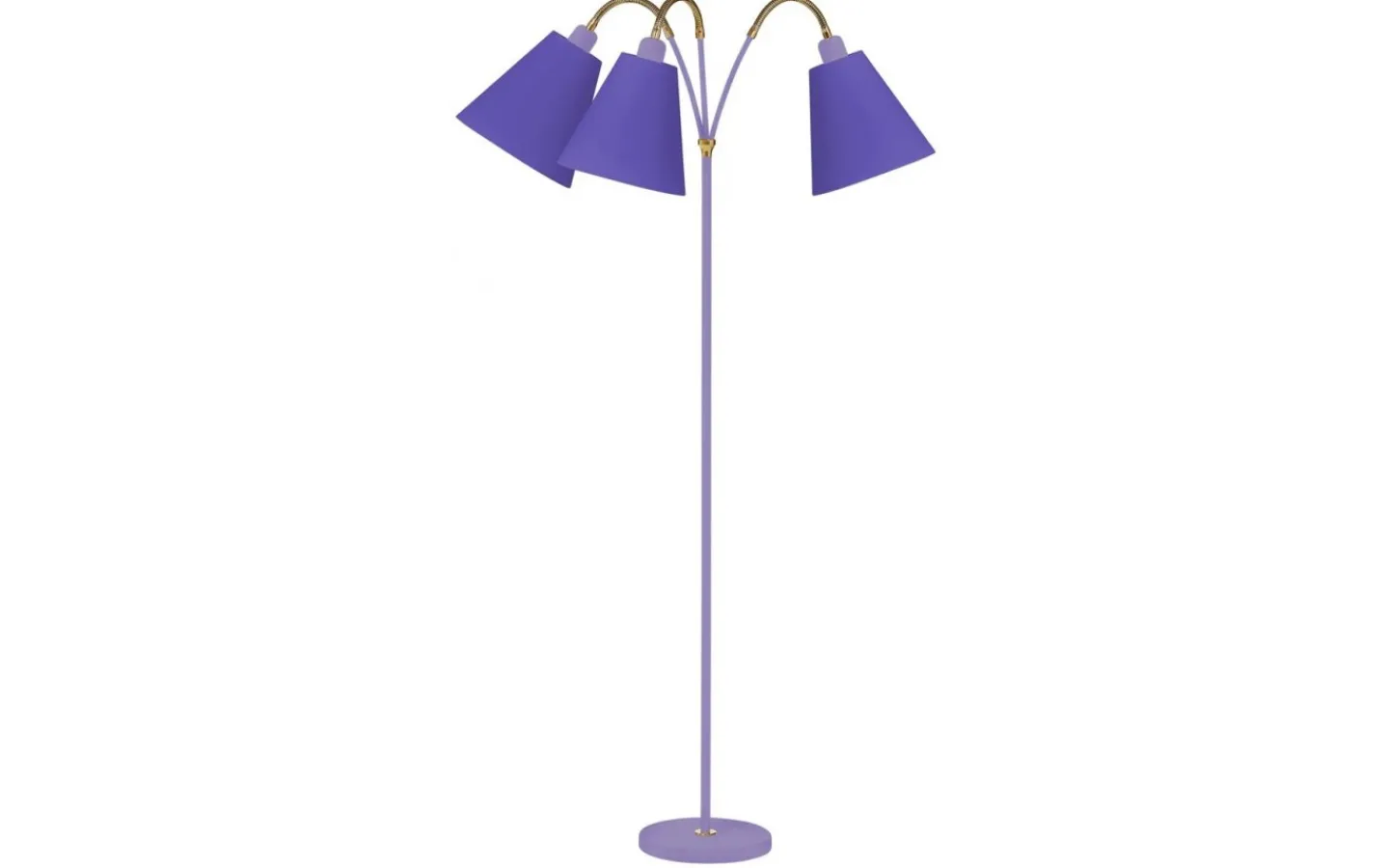 Klassiska Golvlampor|Golvfötter < ArmaturHantverk Haga Golvfot 3L 140cm Lavendel