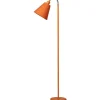 Klassiska Golvlampor|Golvfötter < ArmaturHantverk Haga Golvfot 1L 140cm Orange