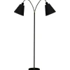 Klassiska Golvlampor|Golvfötter < ArmaturHantverk Haga Golvfot 2L 140cm Svart