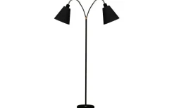 Klassiska Golvlampor|Golvfötter < ArmaturHantverk Haga Golvfot 2L 140cm Svart