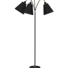 Klassiska Golvlampor|Golvfötter < ArmaturHantverk Haga Golvfot 3L 140cm Svart