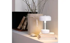 Uppladdningsbara Lampor Utomhus|Uppladdningsbara Lampor Utomhus < Dyberg Larsen Haipot Uppladdningsbar Bordslampa 26cm LED 3000K 3W Vit IP44