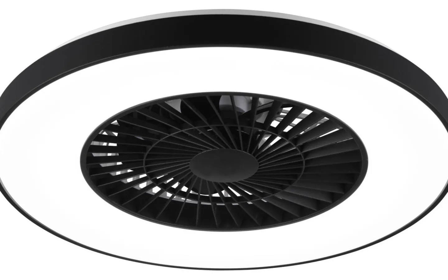 Takfläktar-Reality Halmstad Takfläkt 58cm LED mattsvart stjärnljus