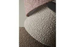 Enfärgade Runda Lampskärmar < PR Home Hanna Lampskärm Ø26cm Bouclé Beige