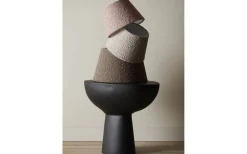 Enfärgade Runda Lampskärmar-PR Home Hanna Lampskärm Ø19cm Bouclé Rosa