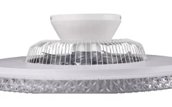 Takfläktar-Reality Harstad Takfläkt 60cm LED kromad stjärnljus