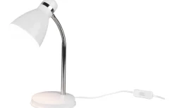 Skrivbordslampor < Reality Harvey Skrivbordslampa E27 matt vit