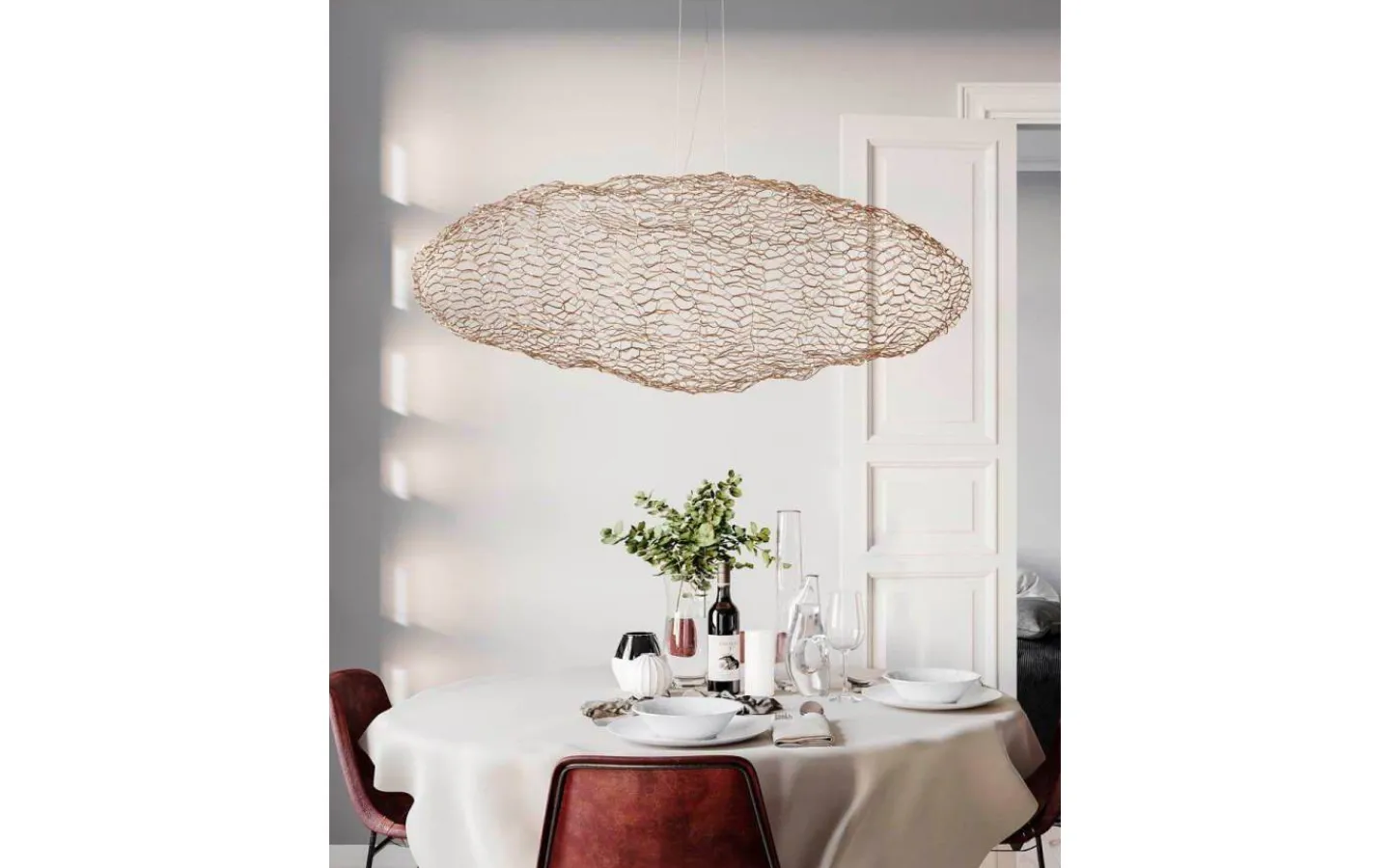 Stora Taklampor Ø70-150 Cm|Avlånga Taklampor < By Rydens Hayden Taklampa LED 115cm Guld