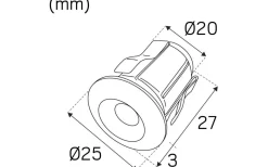 Bastulampor-Hidealite Heatspot G2 Kit Bastu 2700K 6x0,4W Borstad Stål IP44