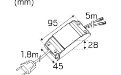 Bastulampor-Hidealite Heatspot G2 Kit Bastu 2700K 6x0,4W Borstad Stål IP44