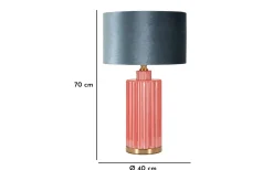 Bordslampor-Mauro Ferretti Helene Bordslampa 70cm Röd
