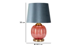 Bordslampor-Mauro Ferretti Helene Bordslampa 50cm Röd
